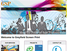 Tablet Screenshot of greyfieldscreenprint.co.uk